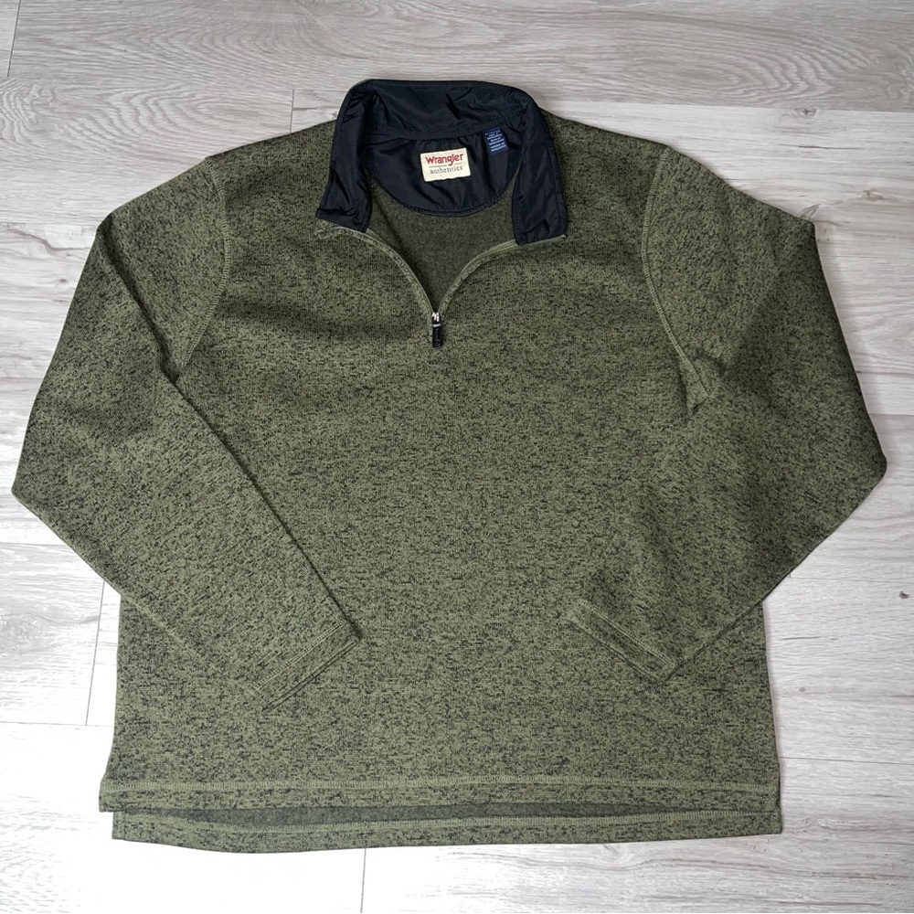 Wrangler Pullover XL 1/4 Zip Cabincore Utility Casual Preppy Collegiate Smart